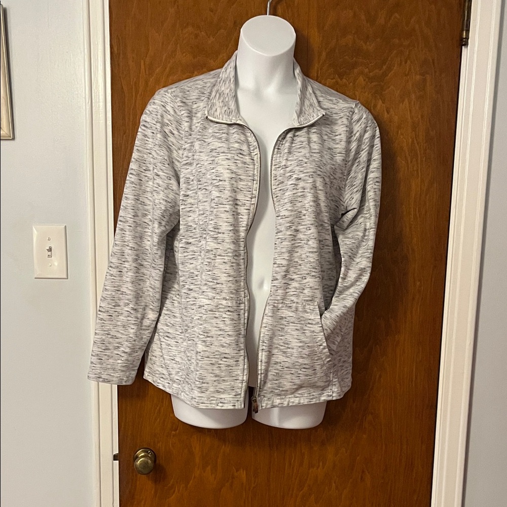 Basic Editions Women's Light Gray Utility Jacket